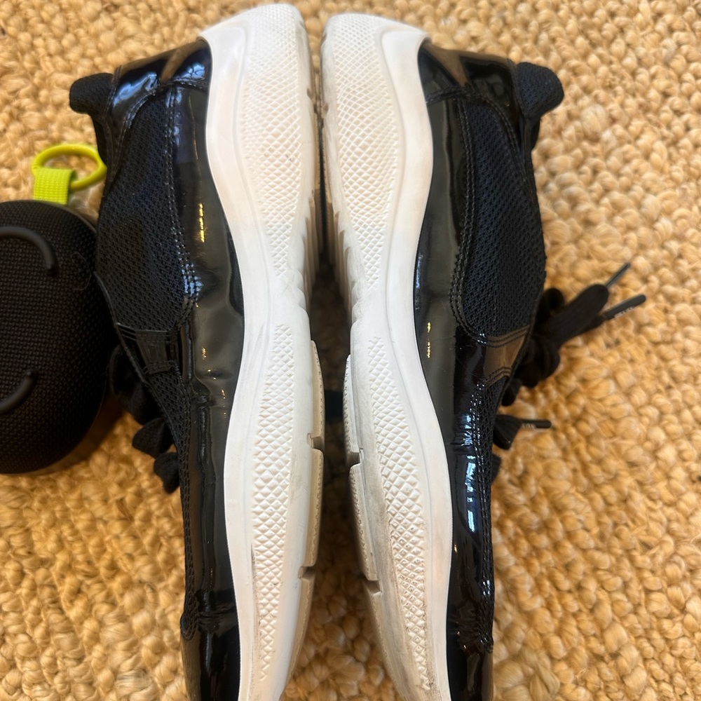 Prada Unisex Black and Red Sneakers - Picture 3 of 11